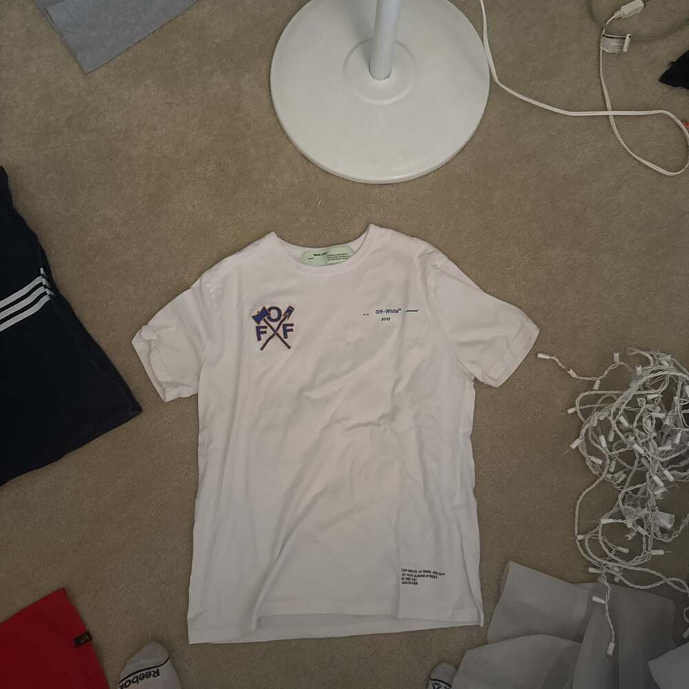 Off-White Airport Tape Arrows Over T-Shirt White